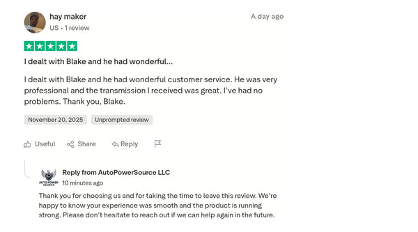Customer review 1